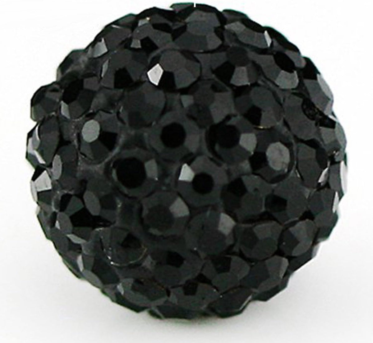 rubyca pave czech crystal disco ball clay beads, main product view