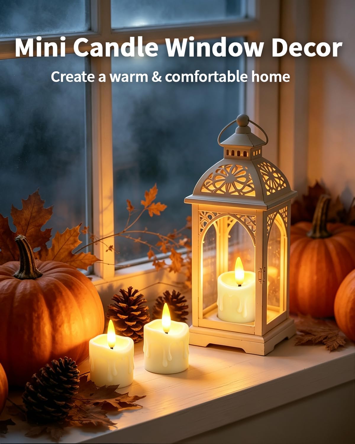12 Pack Small Rechargeable Flameless Candles with Remote Timer
