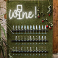 Acrylic Wine Neon Sign for Wall or Window Background Decor,LED Dimmable Bar Neon Decorative Cocktails Light Handmade Art Lamp for Home Pub Wedding Party Bar Studio,5V USB Powered