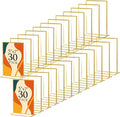 Hoteam 30 Pack 5 x 7 Clear Acrylic Sign Holder with Gold Borders, Gold Picture Frame, Double Sided Wedding Table Number, Acrylic Menu Stands for Wedding Table, Restaurant Sign, Photos