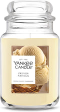 Yankee Candle French Vanilla Scented Candle, 22oz Large Jar with up to 150 Hour Burn Time, Giftable
