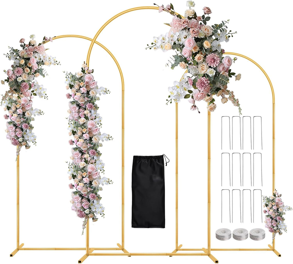 wellsign 7.2ft, 6.6ft, 6ft wedding balloon arch stand, main product view