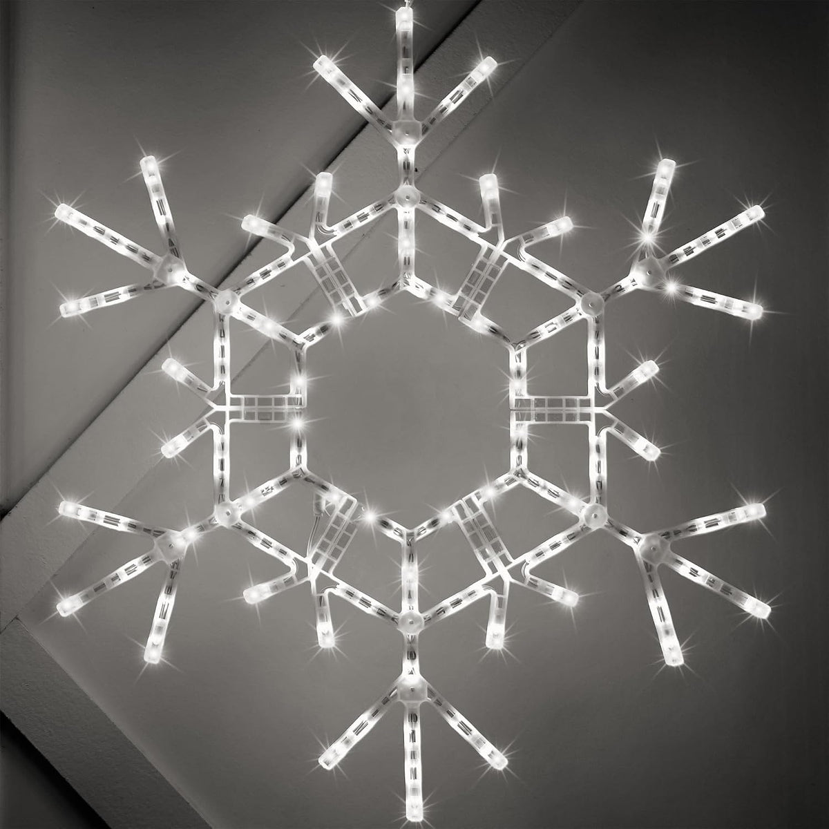 kringle traditions 36" folding cool white snowflake decoration, main product view