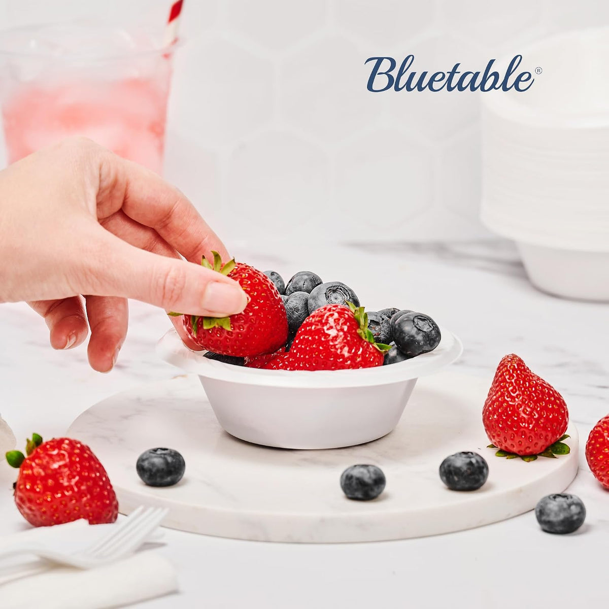 Bluetable 5 oz Bowls Plastic Small Bulk Case Pack (800 Count) Disposable Bowl...