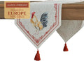 Maison d' Hermine Table Runner 100% Cotton Double Layer Table Runners 72 inches Long Decorative for Home Kitchen Dining Party Baby Shower Wedding Bridal Shower Spring Summer (Campagne, 14.50" x 72")