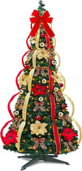 6.5 ft pop up christmas tree,prelit 200 warm, main product view