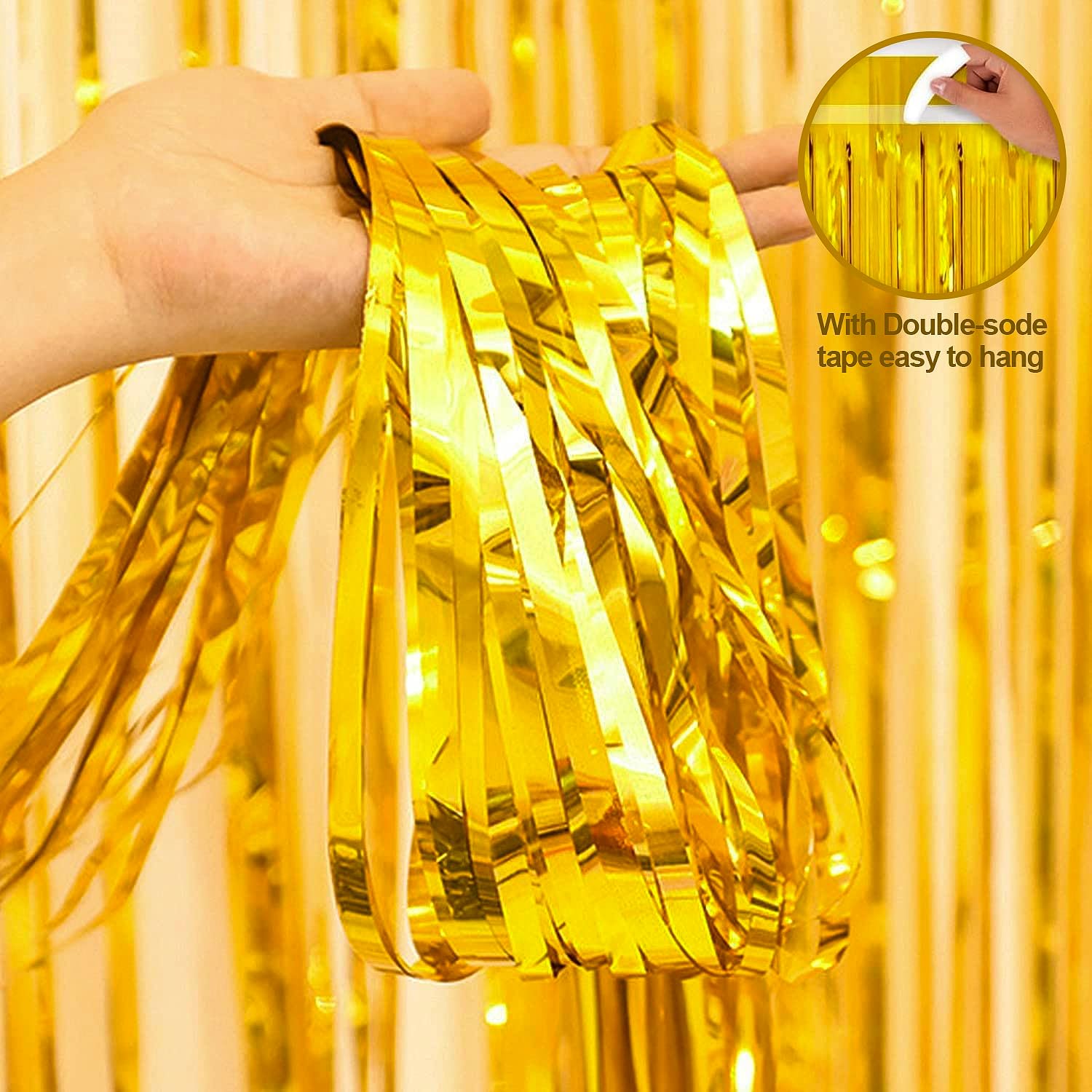 Pink and Gold Birthday Party Decorations for Women with Happy Birthday Banner,Curtains, Butterfly Wall,Circle Dots Garland,Tissue Pompoms,Paper Tassels Garland for Her