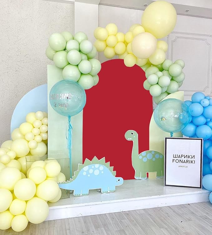 Red Arch Cover Wedding Arch Stand Covers 7.2FT Arch-Backdrop-Cover Spandex Arch Covers Stretchy Backdrop for Arches Wall Panels Chiara Back Drop Cover Baby Shower Balloon Party Decorations