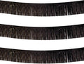 Thick 10 Feet by 15 Inch Black Foil Fringe Garland - Pack of 3 - Shiny Metallic Tinsel Banner for Parade Floats, Easter Day, Halloween, Christmas | Wall Hanging Drapes (3)