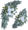 ponatia Wedding Arch Flowers (Pack of 2), Artificial Sage Green Wedding Flowers for Wedding Welcome Signs Decorations and Flower Arch for Wedding Ceremony Reception (Sage Green)