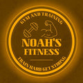 Custom Gym LED Sign – Personalized Color Changing Acrylic Wall Decor for Home Gym, Workout Room, or Man Cave (Gym, 12 INCHES)