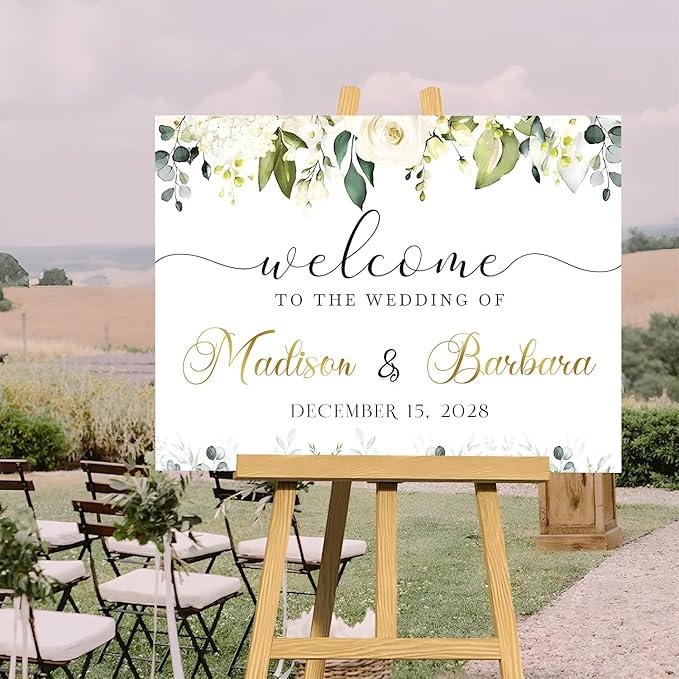Wedding Welcome Sign, Custom Wedding Welcome Sign, Engagement Party Welcome Sign, Rustic Wedding Decorations For Ceremony, Sign In Board For Wedding