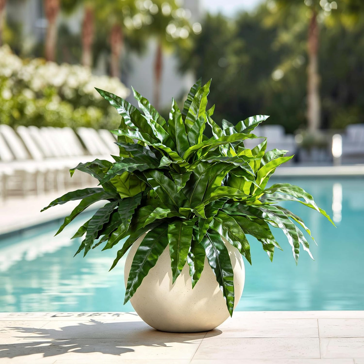 4 Pcs Artificial Greenery Stems Fake Bird Nest Fern Faux Branches Artificial ...