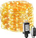 Lighting EVER Plug in Fairy Lights with Switch 66 ft 200 LED String Lights, Warm White Copper Wire Lights Waterproof Indoor Outdoor Decorative Fairy Lights for Bedroom, Patio, Garden, Balcony, Dorm