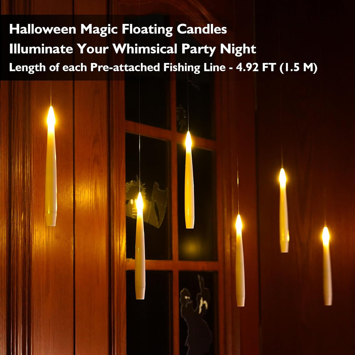 Fanna Clip-on Christmas Tree Candles with Magic Wand Remote - 24 Pcs