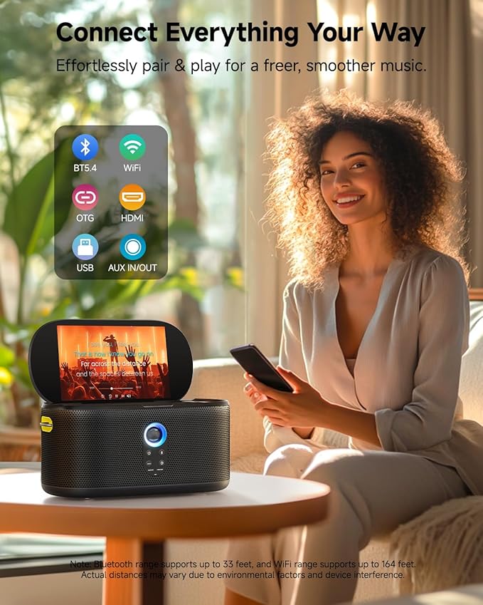 Ikarao Karaoke Machine for Adults, with Lyrics Display, Karaoke System for YouTube, 280W Speaker, Autotune & EQ, Connect to TV, Portable PA System with 2 Wireless Microphones for Home Outdoor Party