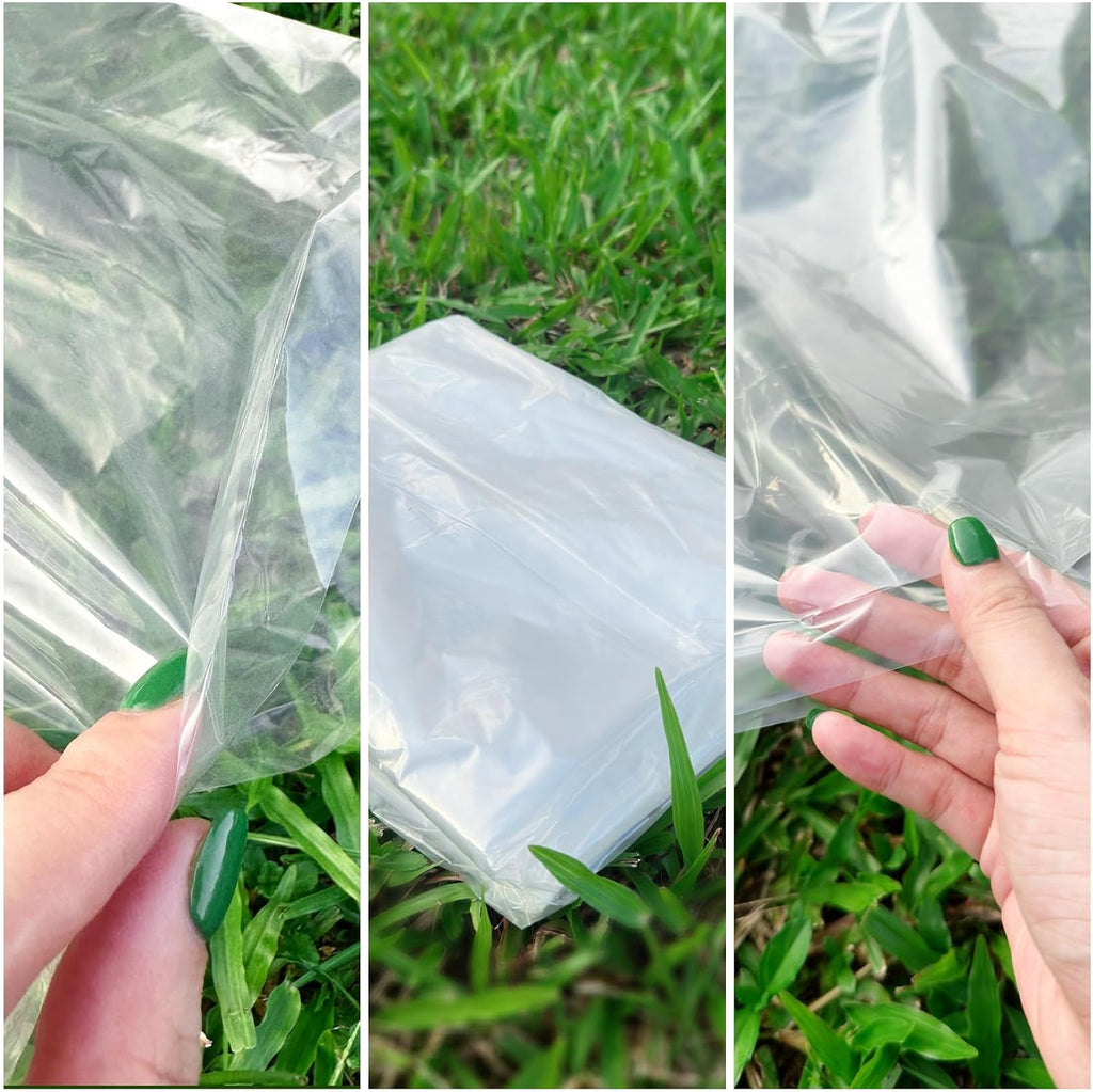 Kreapa 4 Pcs Large balloon bags, balloon transport bags transparent giant storage bag 59x98 inches(2pcs) + 47x59 inches(2pcs)