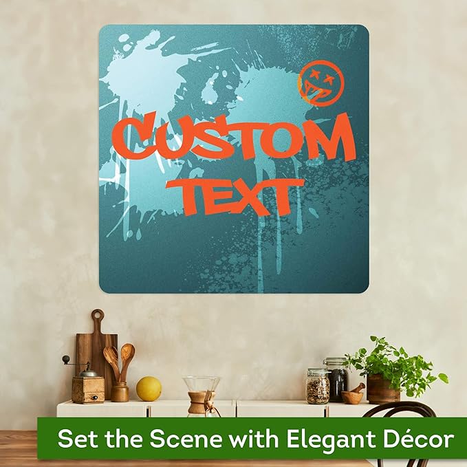 Custom Sign, Custom Street Sign, 11 Font Colors, 13 Font Styles, 4 Hole Options, 22 Sizes, 36x36 Inches, Rust Free DiBound, Fade Resistant, Made in USA by My Sign Center (Graffiti)