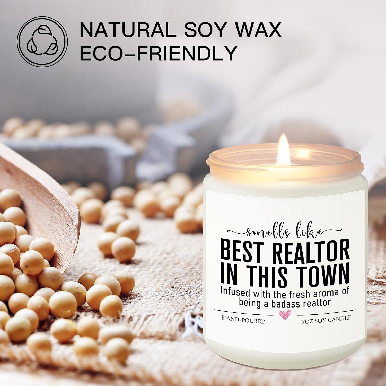 Funny Realtor Candle, Realtor Gifts for Women Men, Real Estate Agent Supplies, Closing Gift for Sellers, Funny Celebrate Reward Thank You Presents for Realtors, Salesperson, Broker, Realtor Supplies