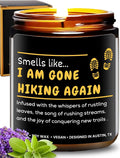 Hiking Candle, Best Hiking Candle for Men & Women, Unique Hiker Gift for Him or Her, Cool Present for Hikers, Nature Lover Presents, Ideal Birthday Present, Christmas, and Gift-Ready