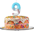 Conelist Ice Cream Drip Baseball Birthday Candle Number 9, Baseball Ice Cream Drip Birthday Cake Topper Candle Number 9 for Cake Sport Teams Theme Anniversary Celebration Party Decoration Favor Supply