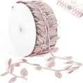 Naidiler Rose Gold Leaf Ribbon, Artificial Vines Leaves String Trim Ribbon Wild Jungle Botanical Greenery for Baby Shower Party Wedding Home Wreaths & DIY Craft (Rose Gold 120Ft)