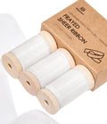 Vitalizart White Organza Ribbon Frayed Sheer Organza 1.5" Silk Like Ribbons for Gift Wrapping Craft Flower Bouquet Wedding Invitations Mesh Fabric Off White Ivory 15 Yards