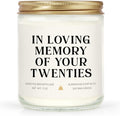 Aurahouse 30th Birthday Gifts for Women Men, in Loving Memory of Twenties Birthday Candle, Handmade, 1996 30th Birthday Decorations for Her Him, 30 Year Old Bday Gifts for Friend Sister Wife Husband