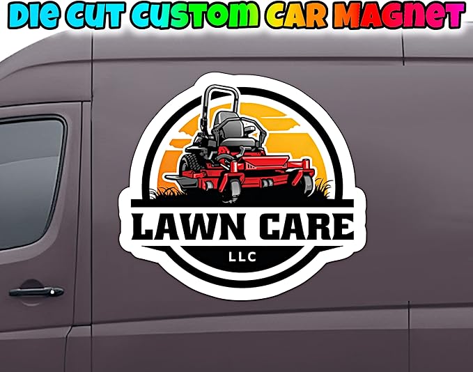 Your Die Cut Custom Car Magnet Sign | Personalized Logo for Your Car Truck | Advertise Your Business Vehicle Magnetic