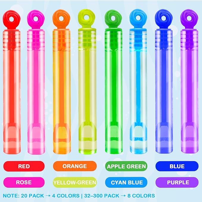 Halloween Bubbles Party Favors Supplies for Kids,20-300 Pack Mini Bubble Wand Toys for Toddler, Goodie Bag Stuffers Fillers Treats Non Candy,Small Pinata Birthday Classroom Camping Gifts for Boy Girl