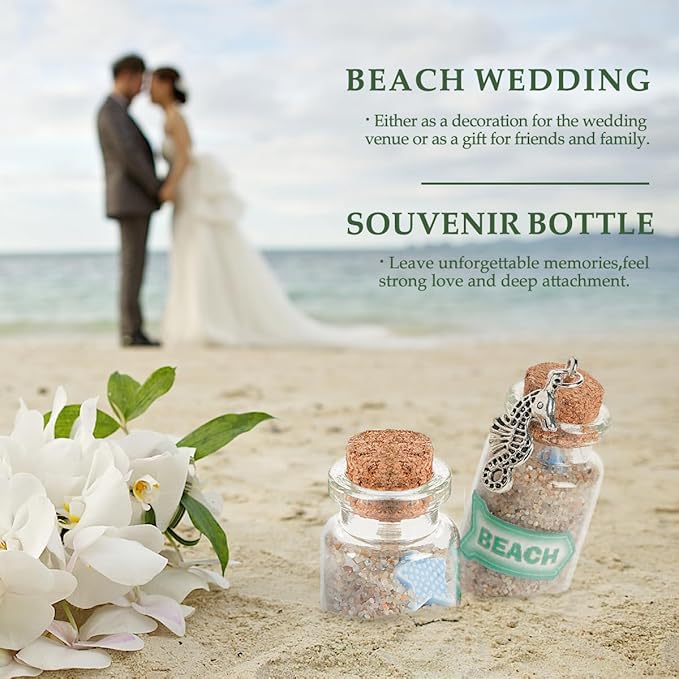 JIUYUE 40 pcs 20 ml Glass Bottle with Cork,Small Craft Jars(0.67 oz-1.45x1.57 inch)