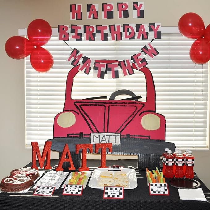TONIFUL 8 Inch Red Glitter Letter M Table Centerpiece A-Z Red Birthday Party Decorations,Red Alphabet M for Birthday,Chrismas,Graduation,Bridal Shower,Wedding,Anniversary Party Supplies
