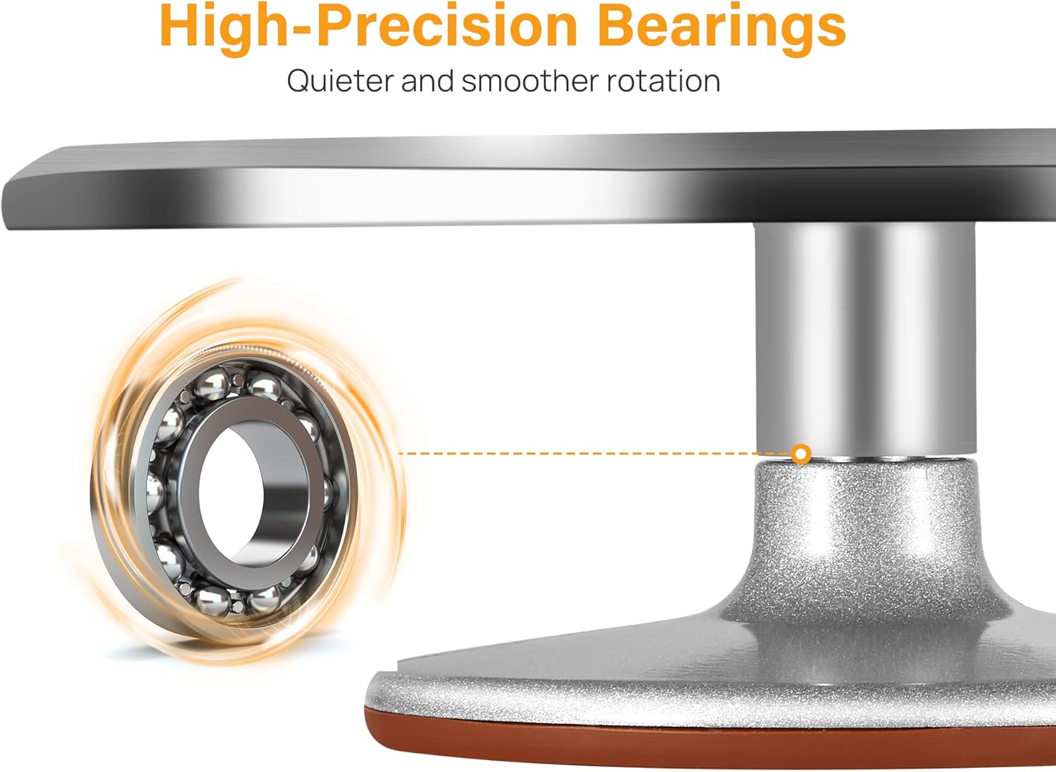 Kootek 22pcs Cake Decorating Supplies Kit, Baking Tools with 12" Aluminium Cake Turntable Rotating Cake Stand, Piping Bags and Tips Set, Icing Spatula, Cake Leveler, 3 Icing Scrapers for Mother's Day