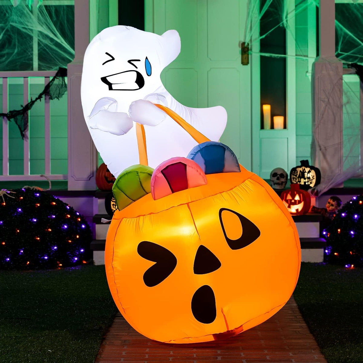 Joiedomi 5 FT Tall Halloween Inflatables Outdoor Decorations, Inflatable Cute...