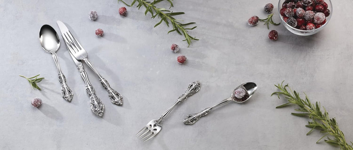 Oneida Michelangelo Silverware Cake Knife & Server Dessert Set, 2-Piece