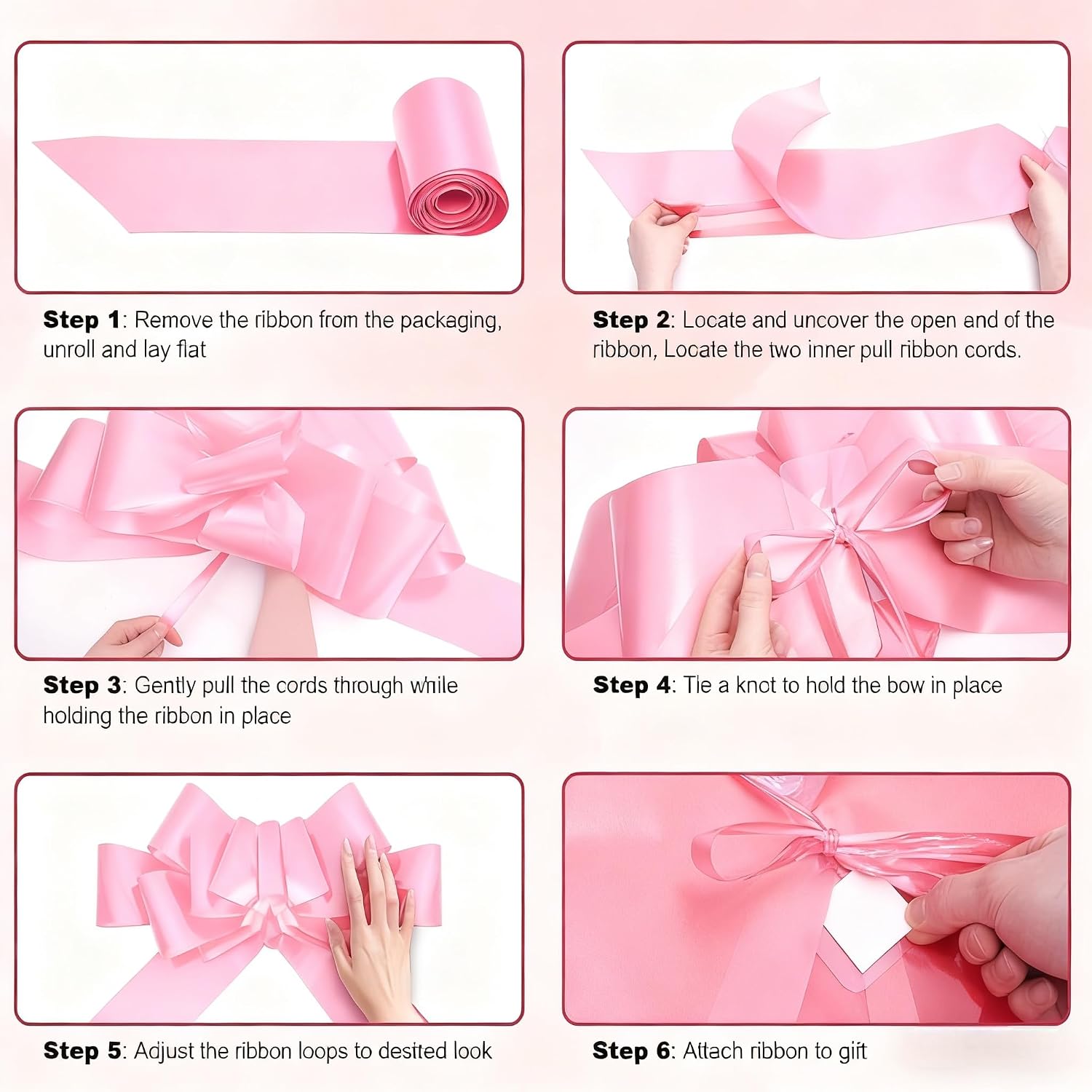 GYDbow 30 Inch Giant pink Car Bow: Extra Large Pull Bow for New Car Gift, Graduation, Birthday Surprise, Big Pink Bow Accessories for Vehicle Decor