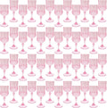 Plastic Wine Glasses，Plastic Goblets Vintage Style Cordial Drinking Glasses for Wedding Reception, Grand Event Party Supplies (48, Pink)