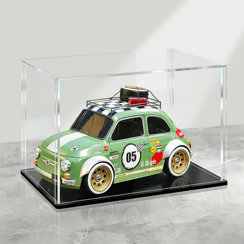 lanscoery acrylic display case for vehicle models, 9.8x5.9x7.9, main product view