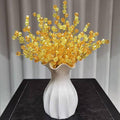 32PCS Crystal Artificial Flowers Bouquets Handmade Acrylic Flower Branches Fake Beaded Baby Breath Floral Crafts for Wedding Party Home Decor