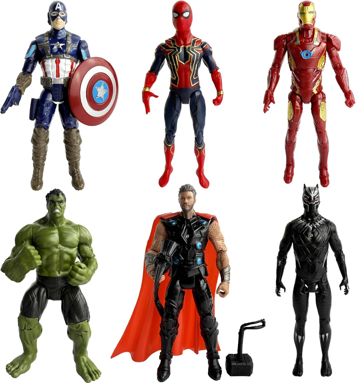 8 in action figures set pvc collectible dolls, main product view