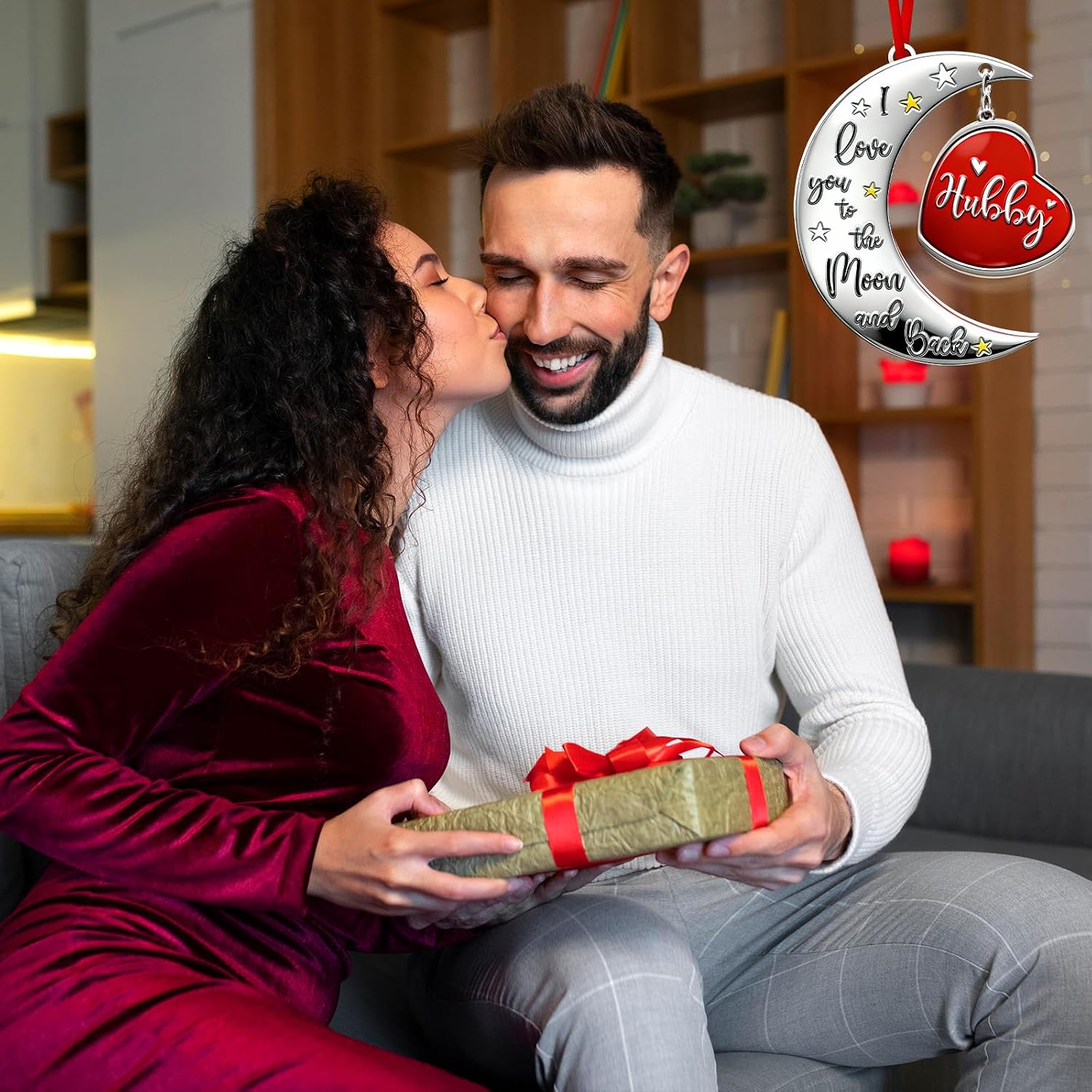 Birthday Gifts for Husband from Wife, Hubby Ornament Hubby Gifts Ideas from Wife for Valentine's Day, Father's Day, Anniversary, Thanksgiving, Christmas