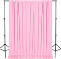 DWCN 10x7 FT Pink Backdrop Curtains for Parties, Photography Backdrop Drapes with Rod Pockets for Wedding Decorations Stage Birthday Family Gatherings, 2 Panels 5ft x 7ft