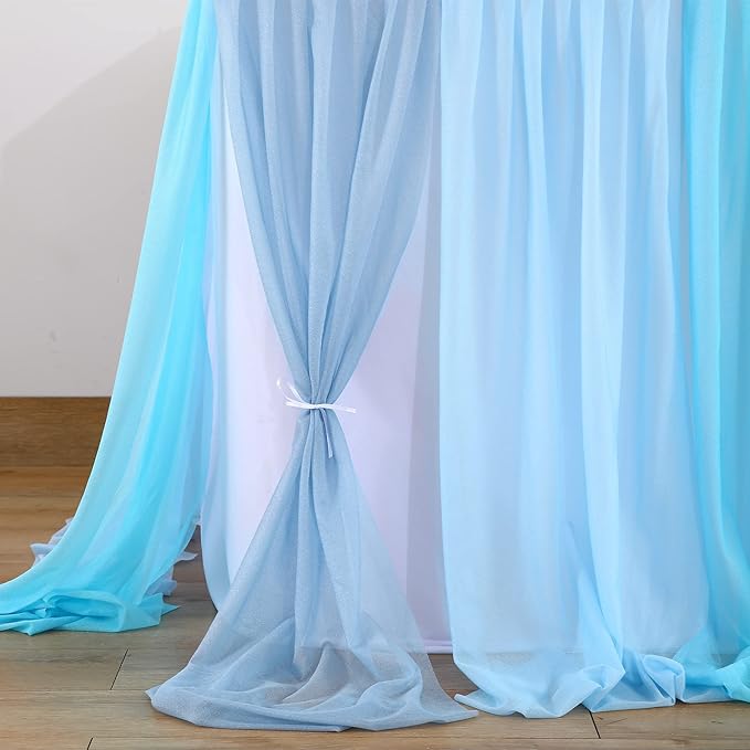 Frozen Theme Party Tulle Table Skirt for Rectangle Tables 6ft Ocean Blue Ruffle Tutu Table Cloth Cover for Winter Wonderland Baby Shark Baby Shower Birthday Party Wedding Decorations