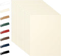 100 Sheets Cream Cardstock 8.5 x 11 Off White Paper, 92lb Premium Ivory Paper Card Stock for Wedding Invitations, School Crafting, Memus, DIY Card Making, Certificate, Business Cards