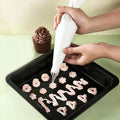 21pcs Cake Decorating Tool Kit – Includes 2 Silicone Reusable Piping Bags, 16 Piping Tips, 3 Cake Scrapers – DIY Cake Decorations and Baking Tools