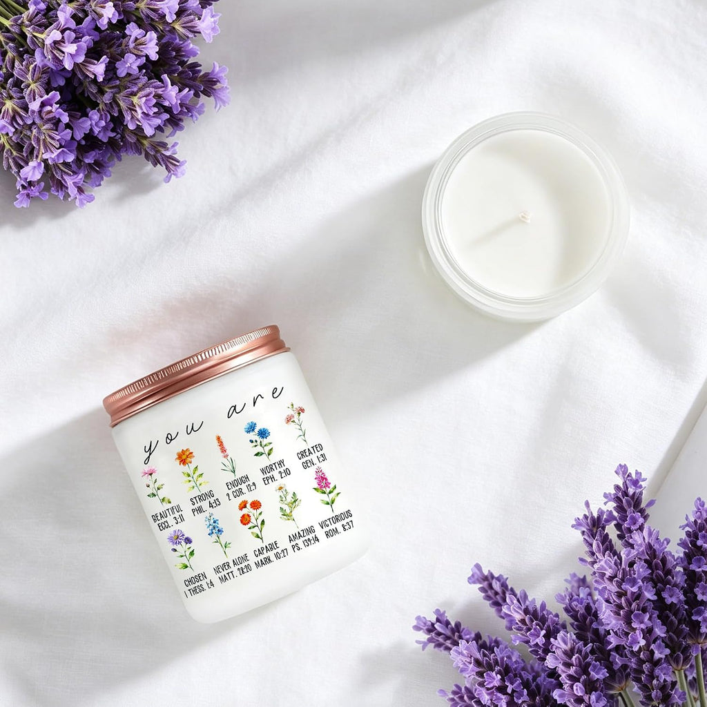 Christian Gifts for Women, Friend, Inspirational Religious Gifts for Women, Friend, Unique Christian Candle Gift