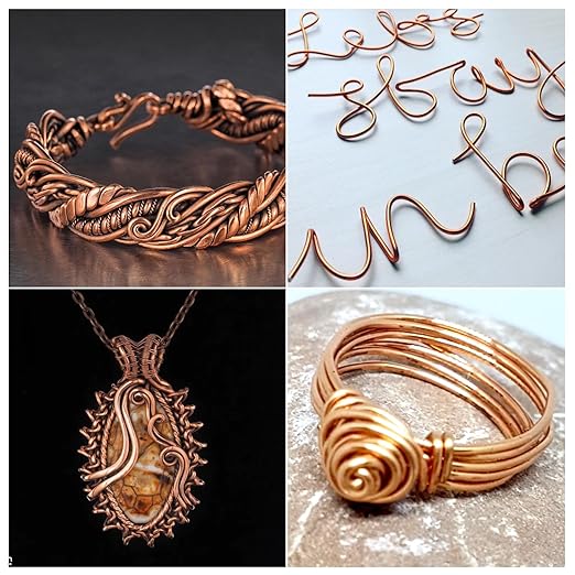18 Gauge/ 1.0 mm 213 Feet 1 Pound Dead Soft Copper Wire for Electroculture Gardening, Jewelry Making, Beading, Science Projects, DIY Artwork