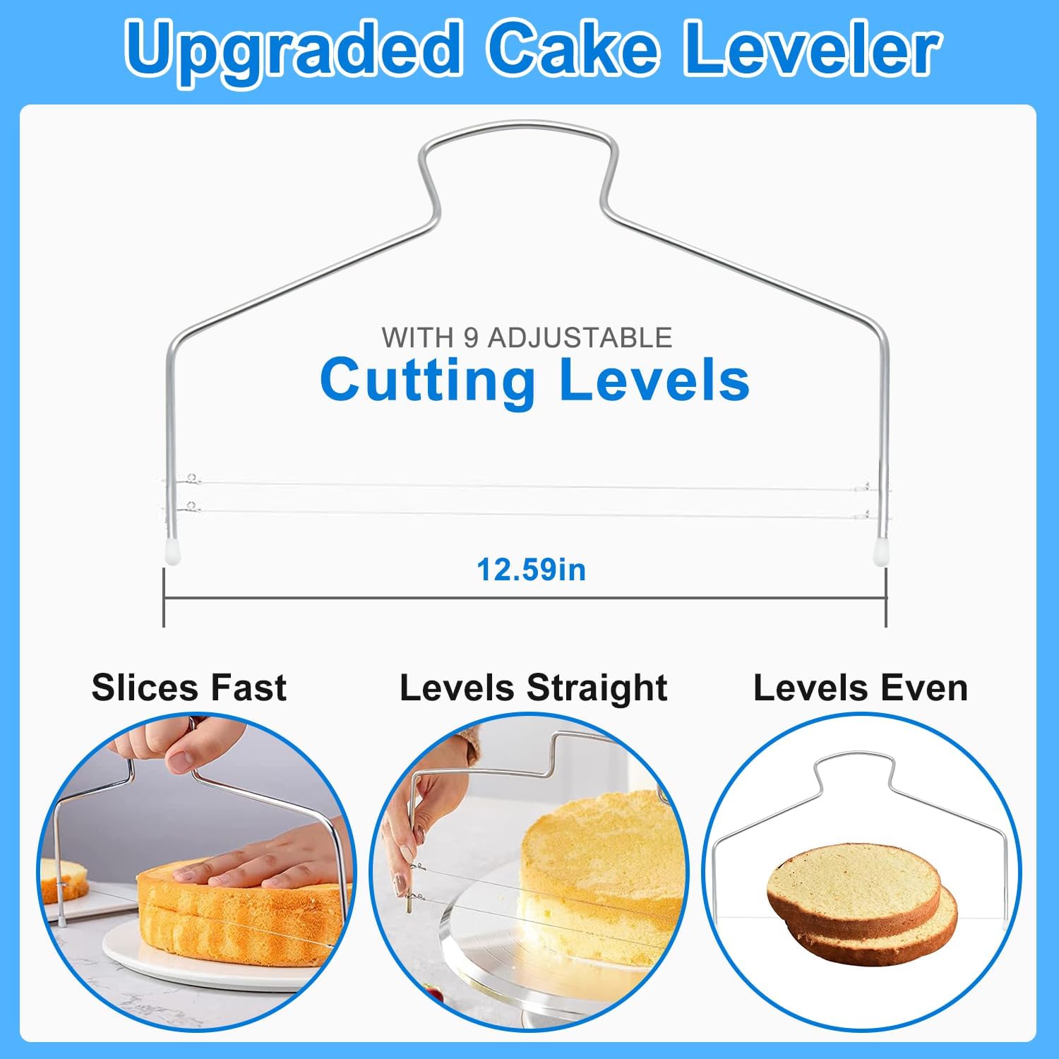 112Pcs Cake Decorating Supplies Kit, Included Cake Turntable, Cake Leveler, 54 Numbered Icing Piping Tips, 2 Spatulas, 3 Scraper, 30+2 Piping Bags, Mother's Day Gift Ideas