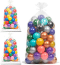 4Pcs 98.4" x 59" Extra Large Balloon Bags for Transport, Reusable Big Plastic Balloon Storage Bag, Giant Clear Carrying Storage Bags for Wedding Birthday Party Supplies, Clear Balloons Drop Bag