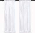 White Sequin Backdrop 2 Panels Curtains 2FTx8FT Party Backdrop Glitter Birthday Wedding Curtains Sparkle Photo Background